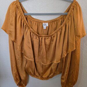 NWT Satin off shoulder top